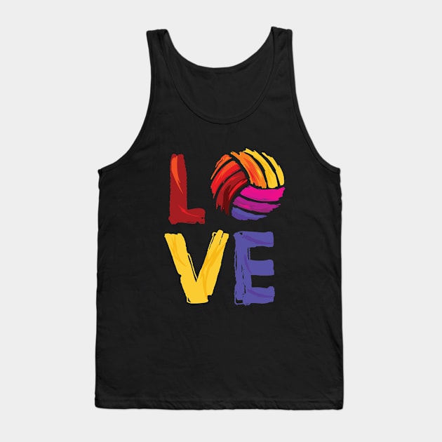 Volleyball - I Love Volleyball Tank Top by Kudostees